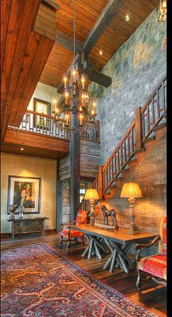 Custom log home